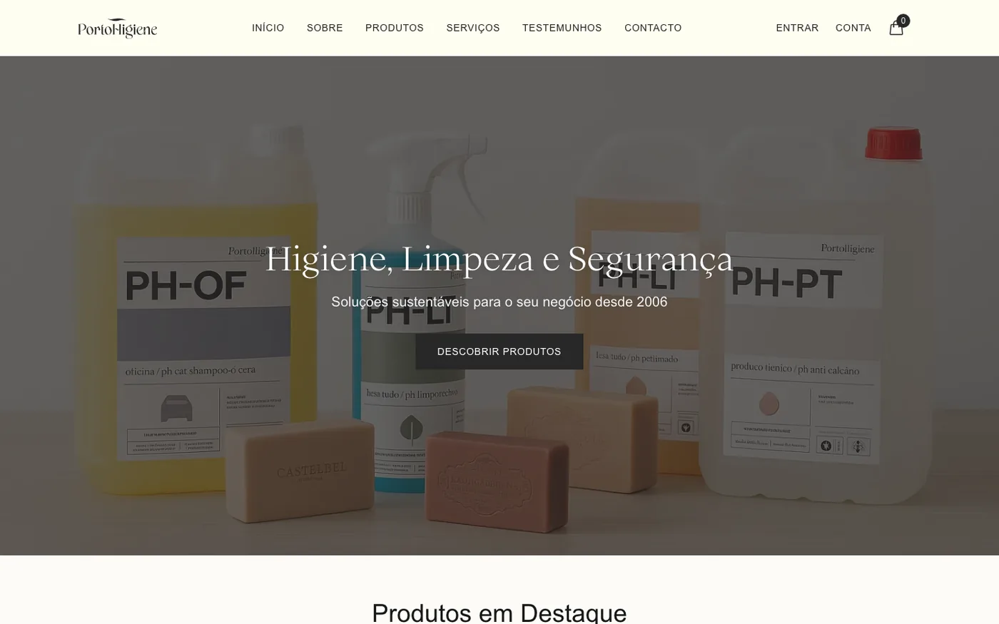 Home do site Porto Higiene